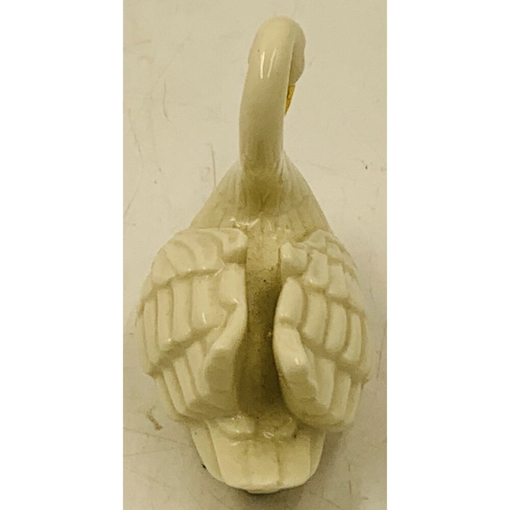 Lenox Swan Porcelain Place Card Holder 24K Gold Beak Cake Topper Vintage - Picture 4 of 5
